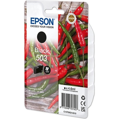 Epson original ink C13T09Q14010, T09Q140, 503, black, 4.6ml (C13T09Q14010)