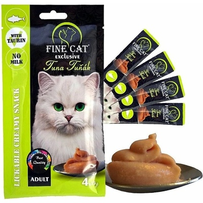 Fine Cat Exclusive krémová svačinka tuňák 4 x 15 g