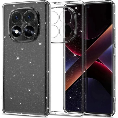 Tech-Protect Блестящ Калъф за Xiaomi Redmi Note 14 Pro 5G, Tech-Protect FlexAir Glitter Case, Прозрачен (5906302361533)