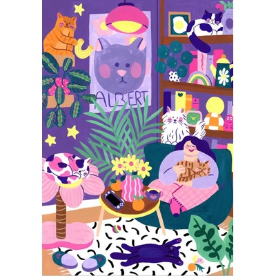 Pieces & Peace - Puzzle Cat Lover - 1 000 piese