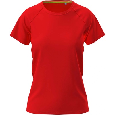 Stedman mesh raglan st8500 / Дамска спортна риза с реглан - аленочервена (st8500srem)
