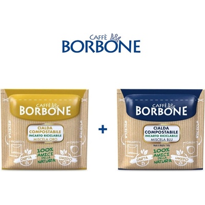Caffè Borbone Промо сет кафе Borbone - Oro + Blu, 100 броя моно дози