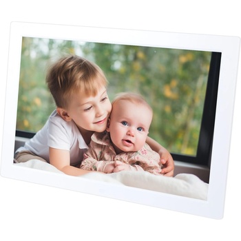 Моbilly фоторамка 17", дистанционно управление, поддръжка на SD карти, бяла (S-PF-0006)