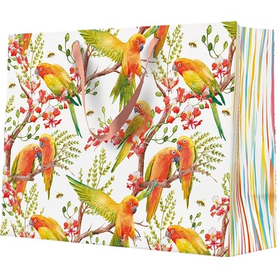 Paw Dárková taška horizontal 33,5x26,5x13 cm Exotic Birds