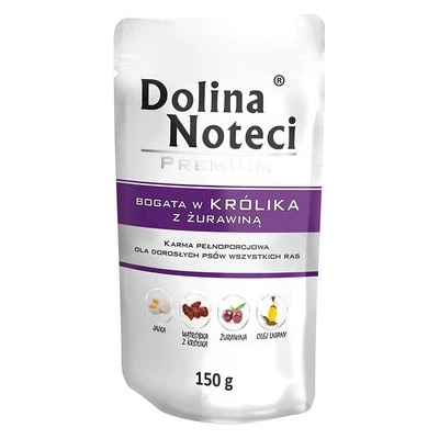Dolina Noteci Premium Bohatá na králíka s brusinkou 150 g