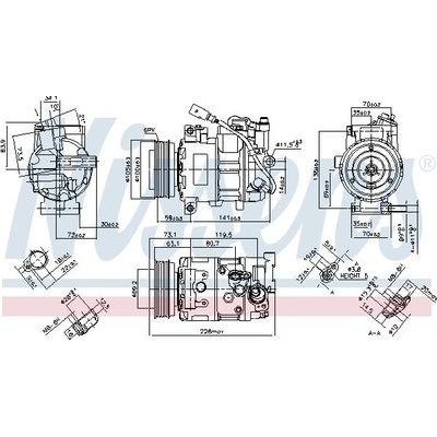 Kompresor, klimatizace NISSENS 890048