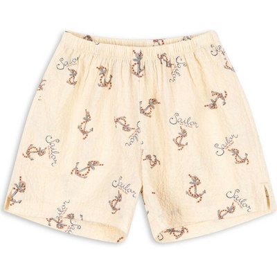 Konges Slojd Kraťasy bavlněné ELLIOT Rock my Boat smetanové