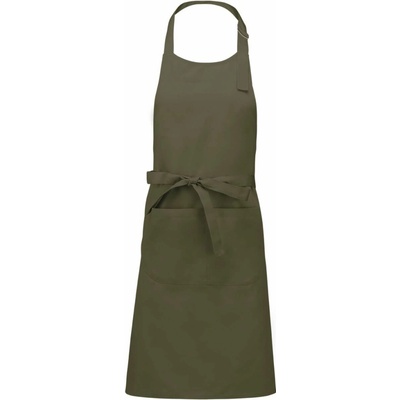 Kariban Zástěra s laclem "Sommelier" 09-khaki