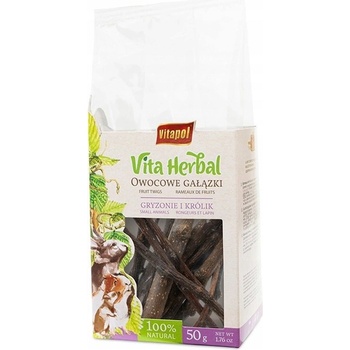 Vitapol Vita Herbal Treat за гризачи и зайци Плодови клонки 50 г