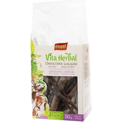 Vitapol Vita Herbal Treat за гризачи и зайци Плодови клонки 50 г