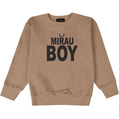 Mirau Boy chlapčenská mikina bez kapucne fialové víno