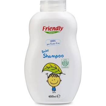 Friendly Organic Бебешки шампоан с органичен овес Friendly Organic, без аромат, 400 ml