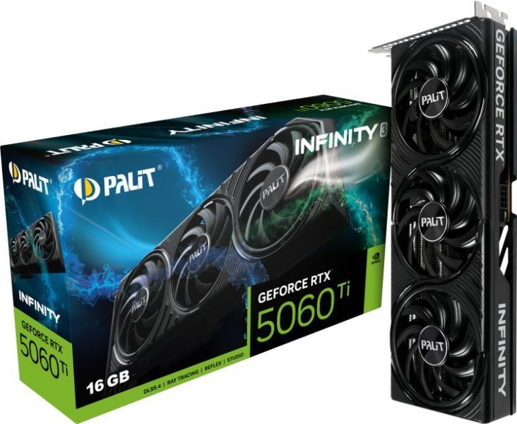 Palit GeForce RTX 5060 Ti Infinity 3 16GB GDDR7 128bit (NE7506T019T1-GB2061S)