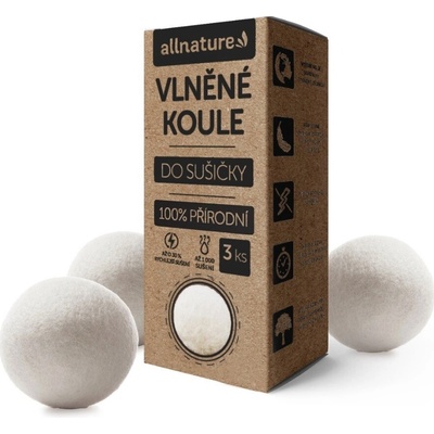 Allnature vlnené gule do sušičky 3 ks