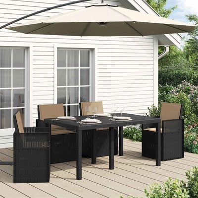 vidaXL Възглавници за седалката и гърба 4 pcs Таупе 47 x 45 x 2 см (899979)
