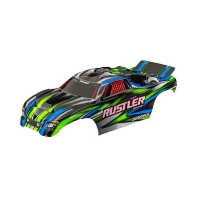 Traxxas каросерия Rustler зелена (безщипкова)