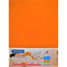 VERATEX Jersey prostěradlo oranžové 80x200/25