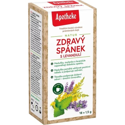 Apotheke Zdravý spánek s levandulí čaj 18x1,5g
