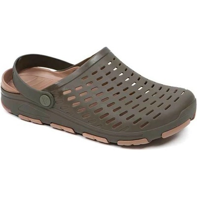 Fox pantofle clogs obuv khaki – Sleviste.cz