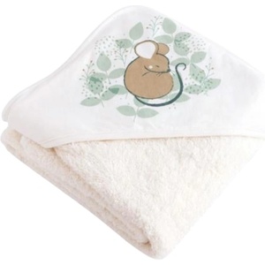 Bonjourbebe Бебешка хавлия Bonjourbebe - Spring Cottage, 100 x 100 cm, мишле (18SCSE50045) - baby