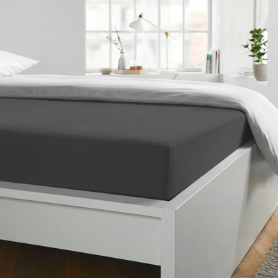 Schlafgut Prostěradlo Jersey titan elastan 90x190-100x220x30