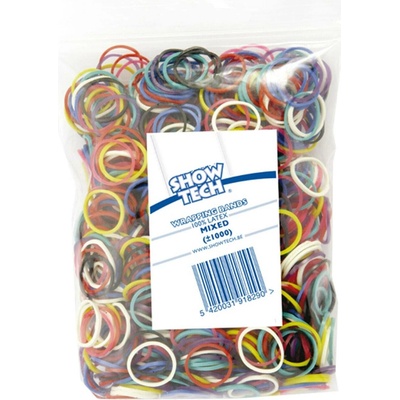 Show Tech Gumičky na natáčky mix 1000 ks - Wrap Bands Mixed - 1000 pcs Wrapping Bands