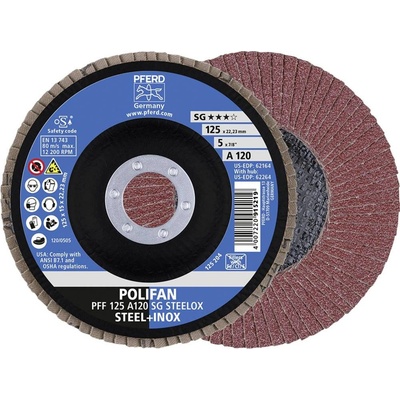 Pferd Vějířovitý brusný kotouč 125 x 22.23 mm 67612125 10 ks