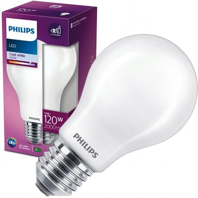 Philips LED žiarovka 1x13W E27 2000lm 2700K teplá biela, matná biela, EyeComfort