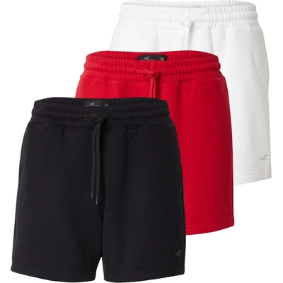 HOLLISTER Панталон червено, черно, бяло, размер m