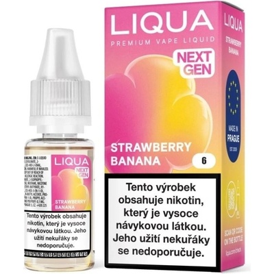 LIQUA Strawberry Banana Gum 10 ml 6 mg