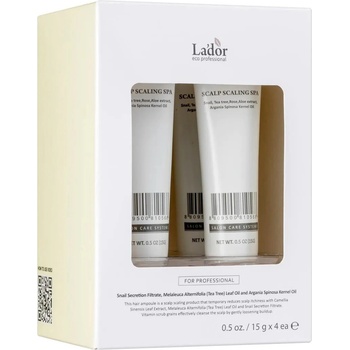 Image 1 of La'dor Ампула-скраб за коса Scalp Scaling Spa, 4 x 15 g