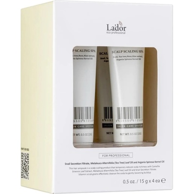 La'dor Ампула-скраб за коса Scalp Scaling Spa, 4 x 15 g