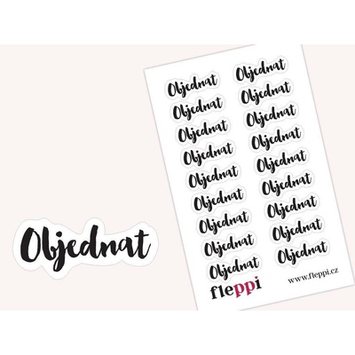 Fleppi Samolepky s černobílými nápisy Druh: Zubař FLEPIN28