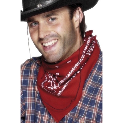 Šátek na krk western červený