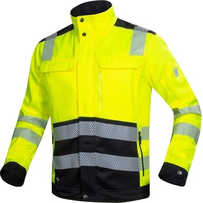 Ardon H5930 SIGNAL HI VIS VÝSTRAŽNÁ MONTÉRKOVÁ BUNDA ŽLTÁ ČIERNA