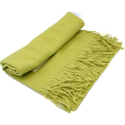 Krumlovanka šál Cashmere Sensation P-72648-V hráškově zelený