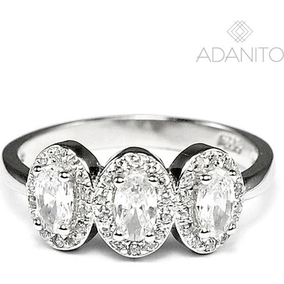 Meucci SS324R Stříbrný prsten se zirkony