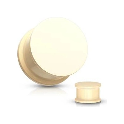 Šperky4U plug do ucha silikon PL01020PE-10 tělová