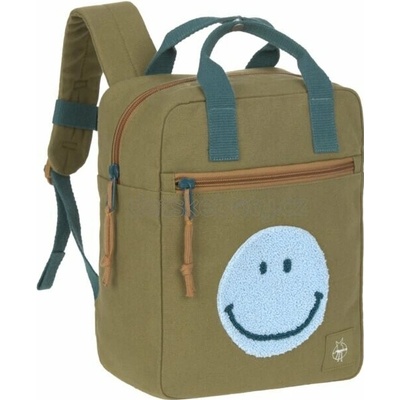 Green Label Little One & Me Square Backpack Small Gots olive