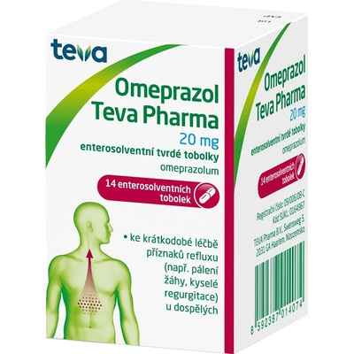 OMEPRAZOL TEVA PHARMA POR 20MG CPS ETD 14