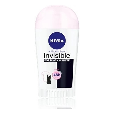 Nivea Invisible for Black & White Clear deostick 6 x 40 ml