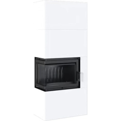 Kratki Floki SIMPLE BOX 8 KW BIANCO modulový krb levý