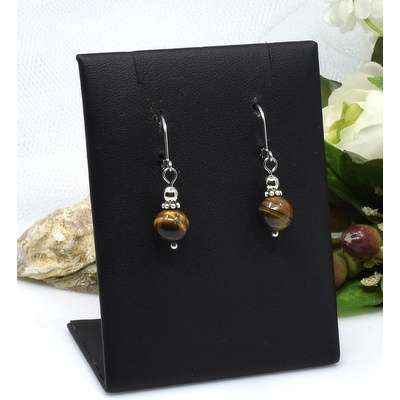 Mijabijoux náušnice z tygřího oka MB00391