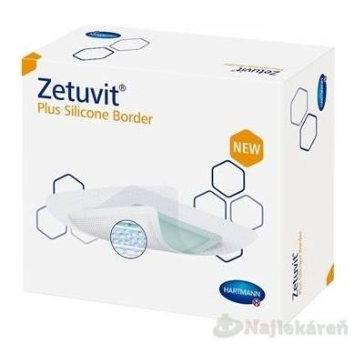 Zetuvit Plus Silicone Border kompres sterilný (10 x 10 cm) 10 ks