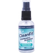CleanFit dezinfekčný roztok IZOPROPYL 70% s rozprašovačom 50 ml