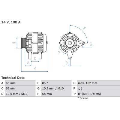 Generátor BOSCH 0 986 047 270