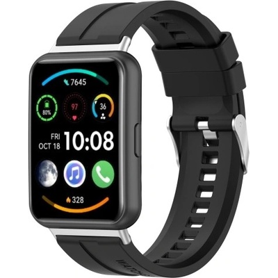 PROTEMIO SILICONE Řemínek Huawei Watch Fit 2 černý 45798 – Hledejceny.cz