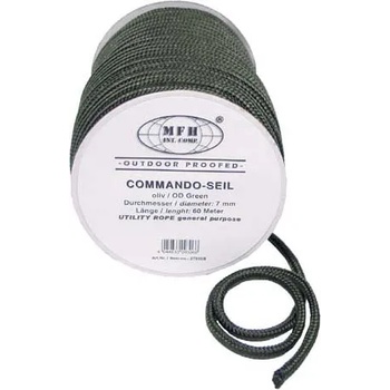 MFH Полипропиленово въже 60 метра 7 мм маслиненозелено (27505b)