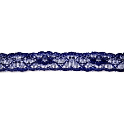 Silonové čipka - tmavo modrá - šířka 2 cm