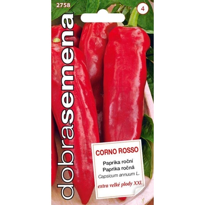 Dobré semená Paprika zelená Corno Rosso 30s
